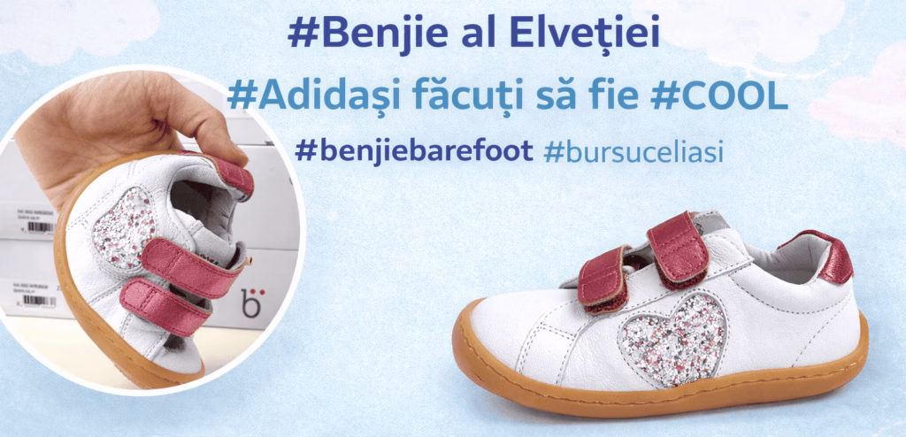 Pantofi din piele pentru copii și bebeluși Bursucel Iasi, confortabili și durabili, ideali pentru se.
