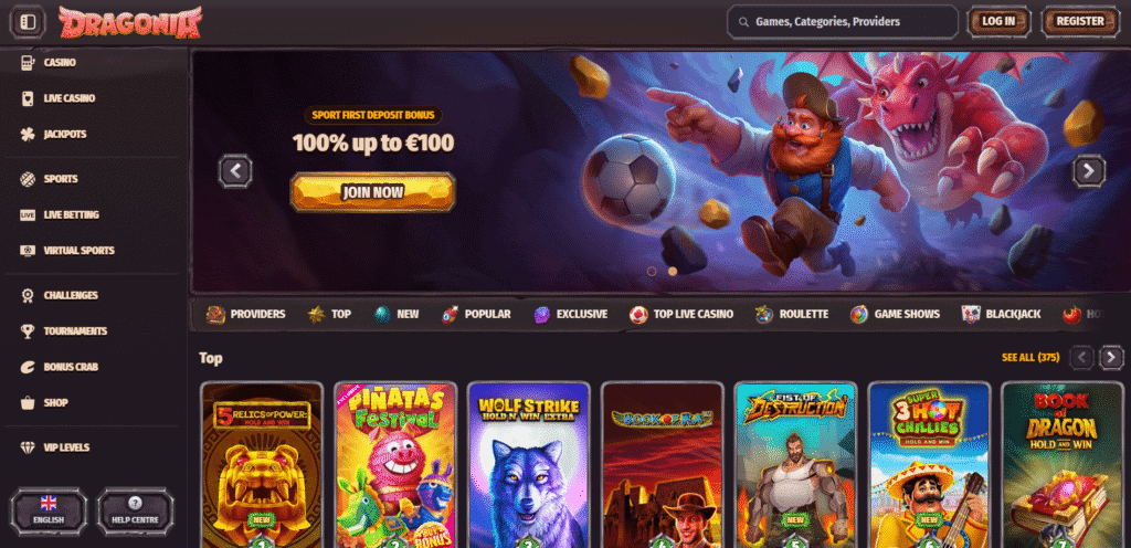 dragonia home page - dragonia review