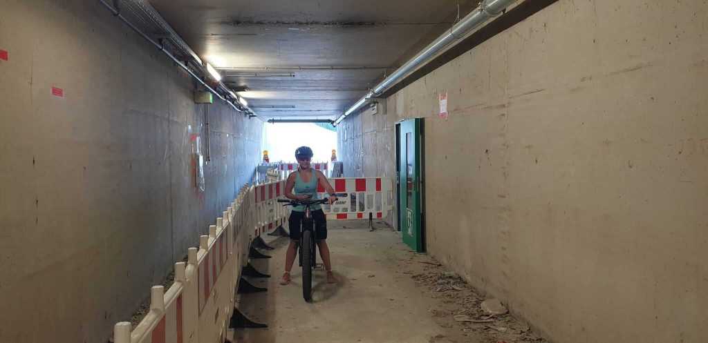 Umleitung des Radweges Flughafen Frankfurt