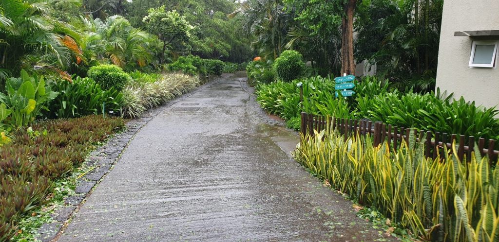Der erste Gang durch das Hotel nach dem Zyklon