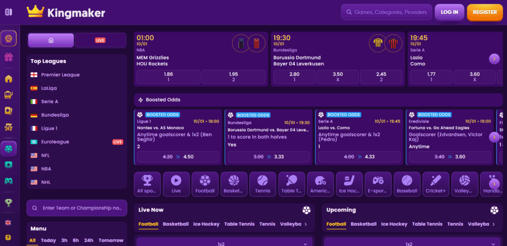 kingmaker sports betting