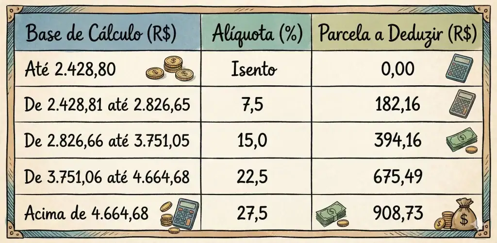 Isenção IR 5 mil tabela
