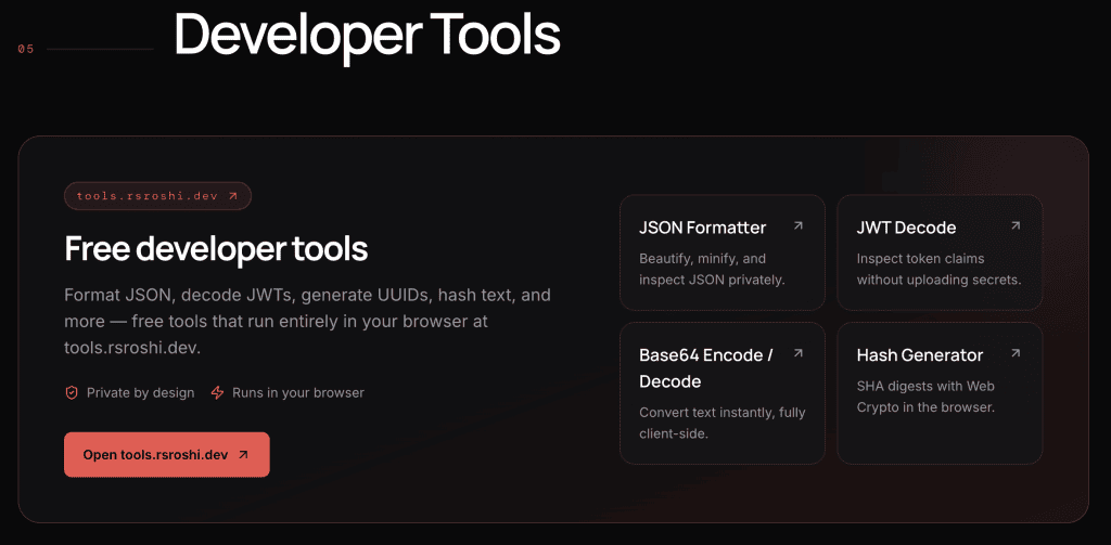 Developer Tools 