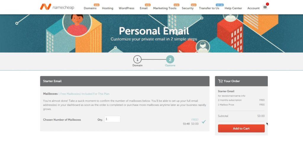 namecheap.com mailboxes