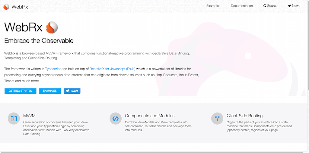 webrx JavaScript Frameworks