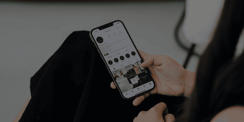 Business owner creating organic social media content