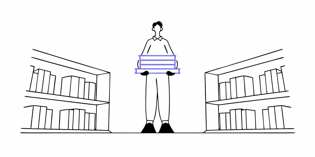 An employee reviews documents for FMLA cases won by employees.