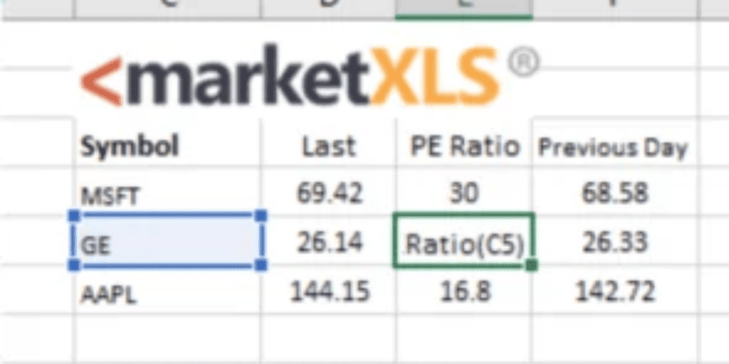 MarketXLS