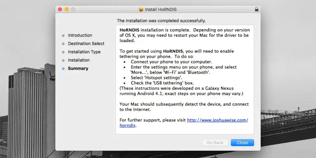 Configure Android USB tethering on macOS 14 MacOS tethering horndis