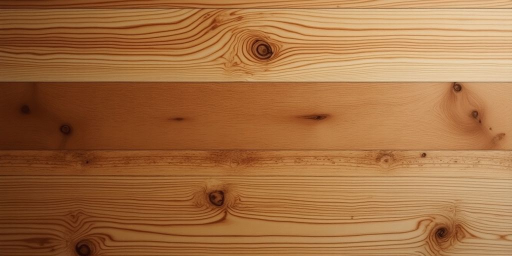 Holzart Limba mit einzigartigen Maserungen und warmen Farben.