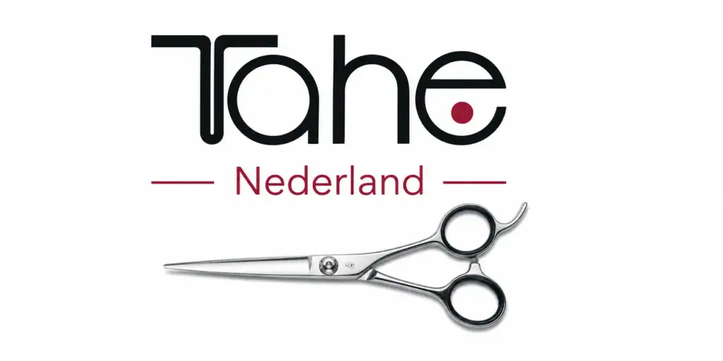 Het logo van TAHE Nederland met schaar