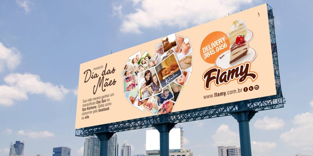 Banner mockup Flamy Dia das mães