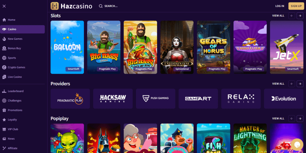 haz casino games