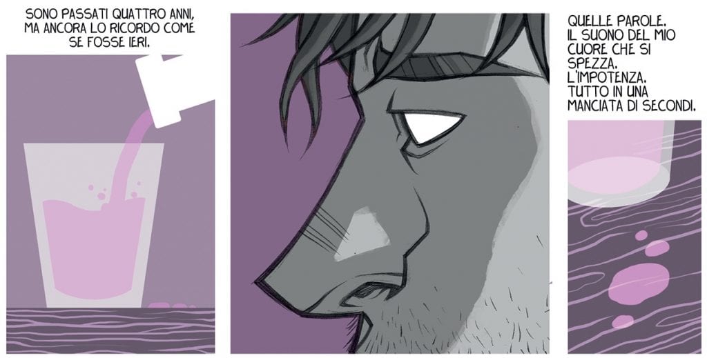 l'amore non ha pietà fumetto bar