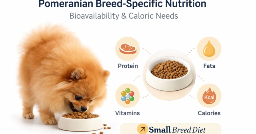 Breeds of Pomeranian| Types, Variations, Genetics & Complete Expert Guide (2026) nutrition & caloric needs