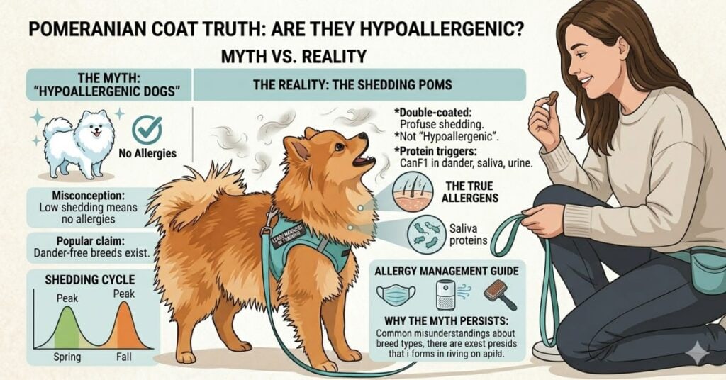 Breeds of Pomeranian| Types, Variations, Genetics & Complete Expert Guide (2026) they hypoallergenic myth explained