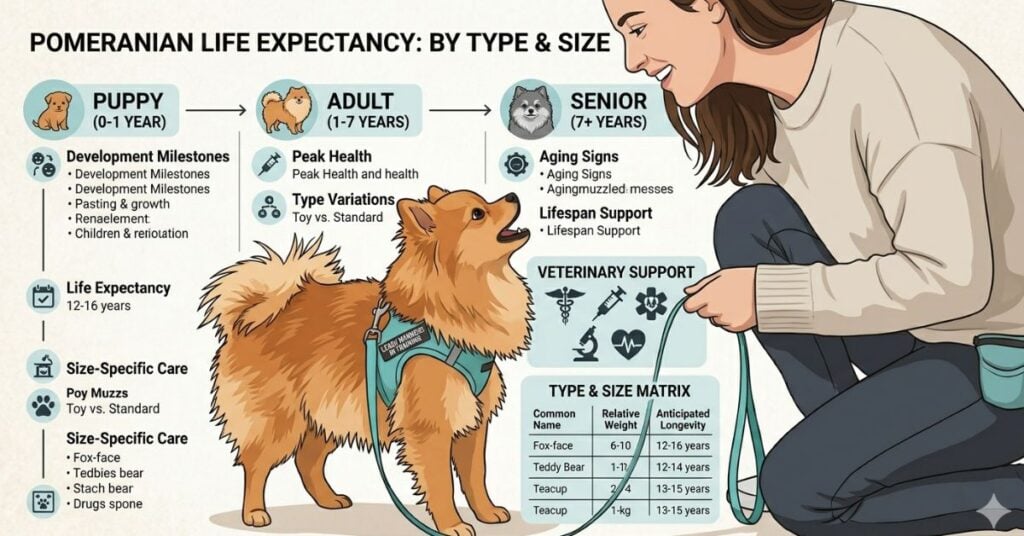 Breeds of Pomeranian| Types, Variations, Genetics & Complete Expert Guide (2026) breeds of Pomeranian, iexpectancy by type and size