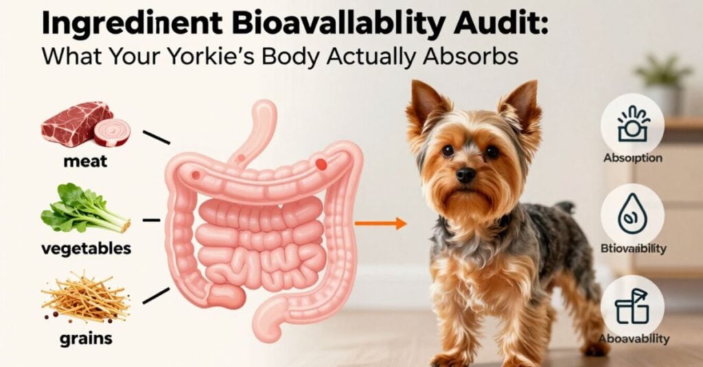 ingredient bioavailability auditwhat your yorkie's body actually absorbs