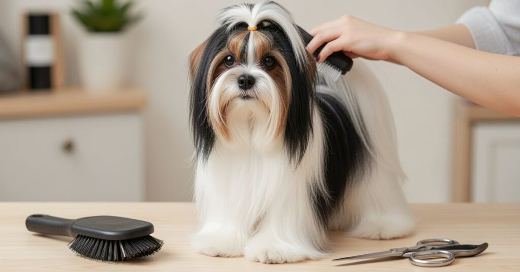biewer yorkie dog care and grooming