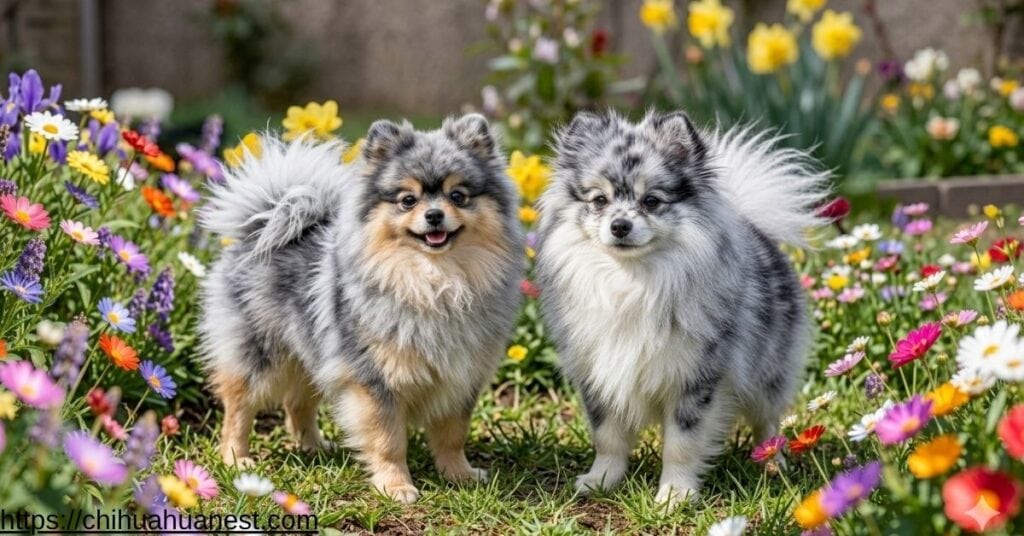 what is a blue merle pomeranian