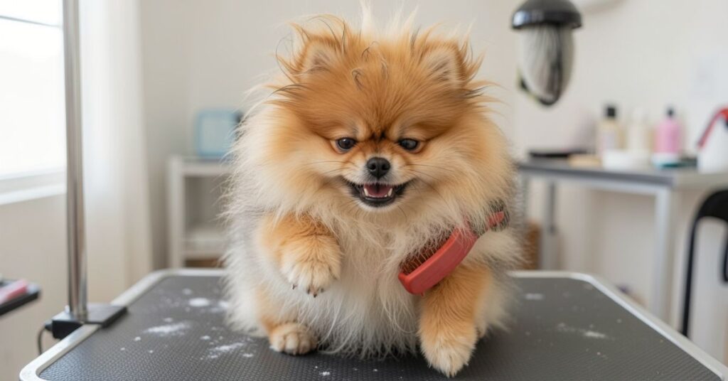 Angry Pomeranian| Why Pomeranians Get Angry and How to Calm Them grooming problems and behavior issues