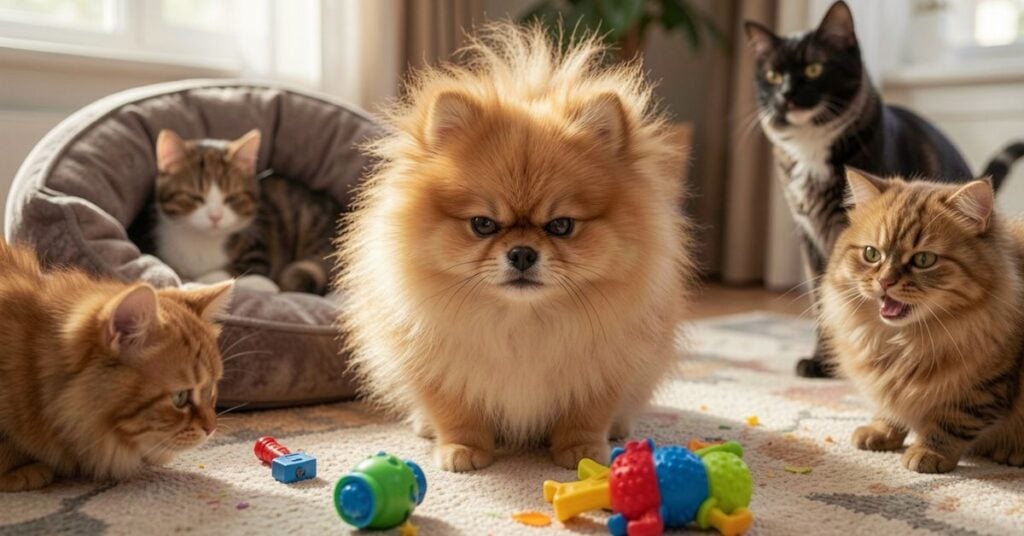 Angry Pomeranian| Why Pomeranians Get Angry and How to Calm Them other pets at home