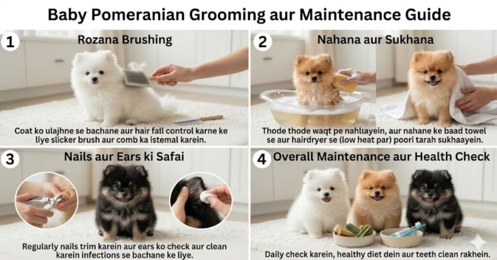 Baby Pomeranian Care, Price & Training Guide 2026 grooming and maintenance