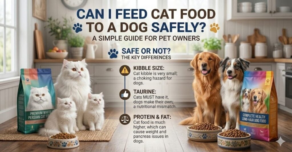 Can I feed a cat  a dog safely