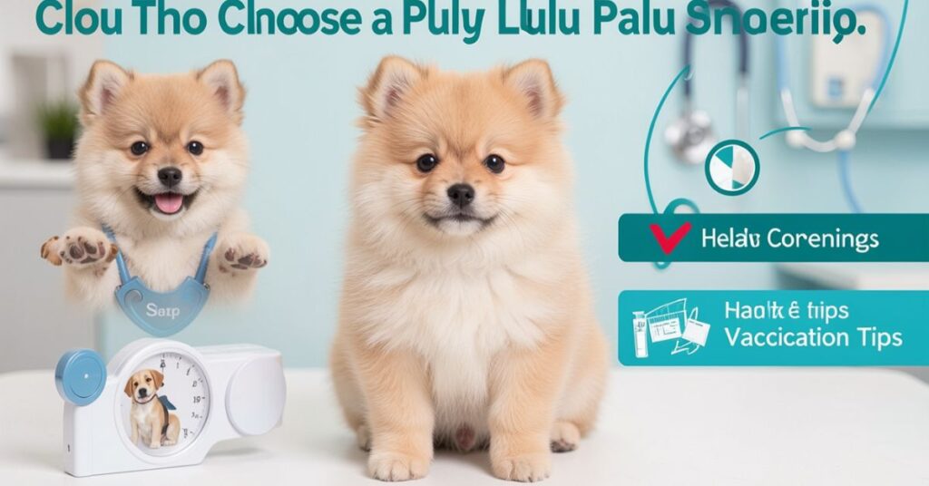 How to choose a healthy Lulu da  puppy