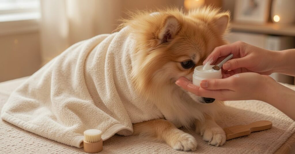 Pomerania daily care routine 