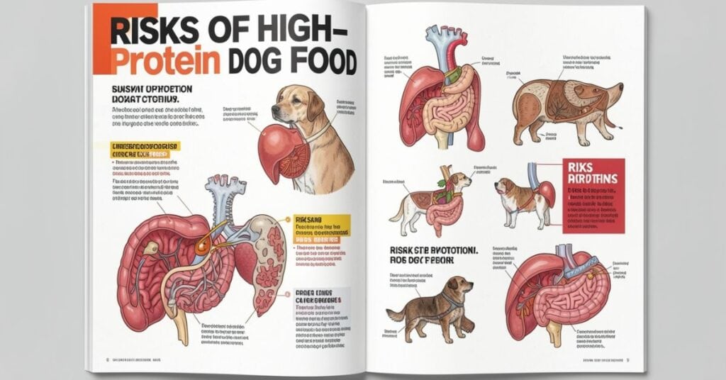 risks of high protein dog food