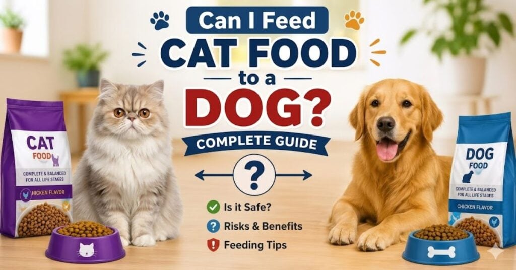  i feed cat food to a dog only occasionally