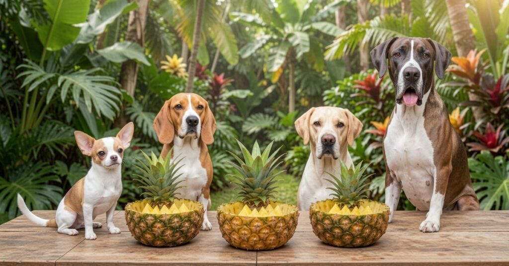  pineapple based on their size