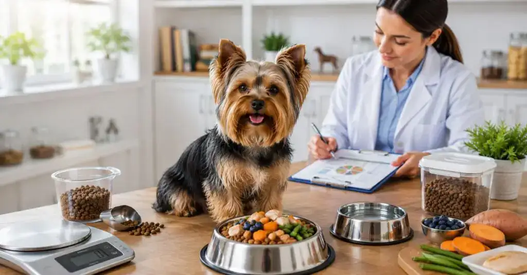 feeding guidelines for a big yorkie