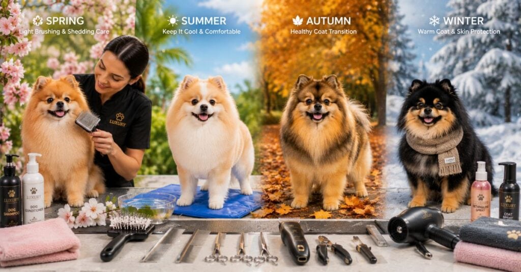 pomeranian hairstyles seasonal grooming tips