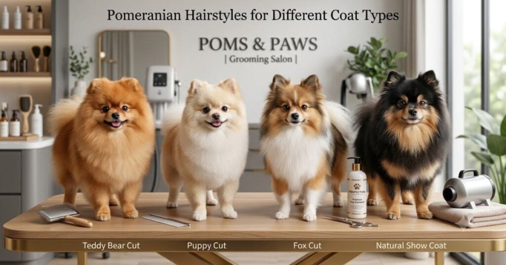 pomeranian hairstyles for different coat types