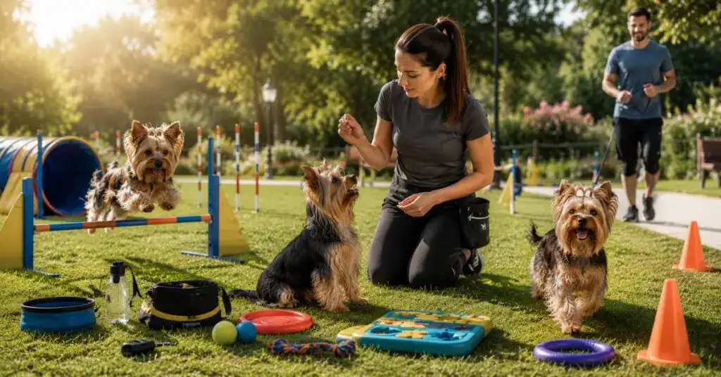 training and exercise needs for a big yorkie