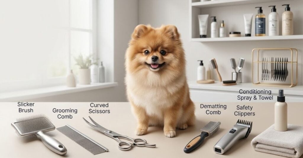 best grooming tools for a teddy bear pomeranian
