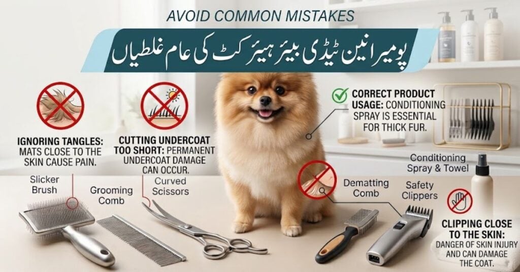 common pomeranian teddy bear haircut mistakes