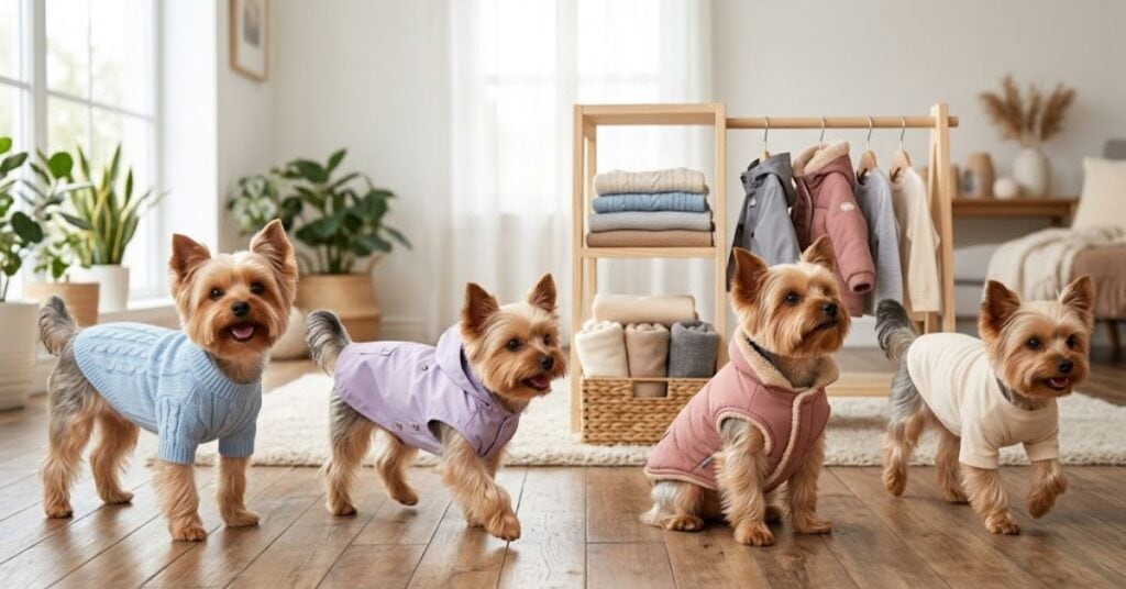creating a practical yorkie dog clothes wardrobe