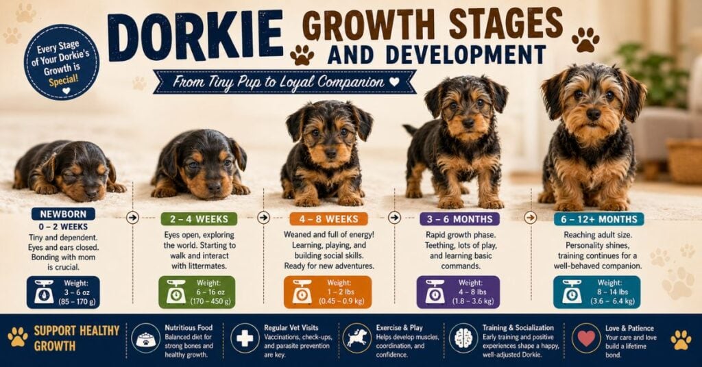 dorkie growth stages and development