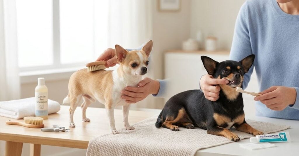mini chihuahua grooming and dental care