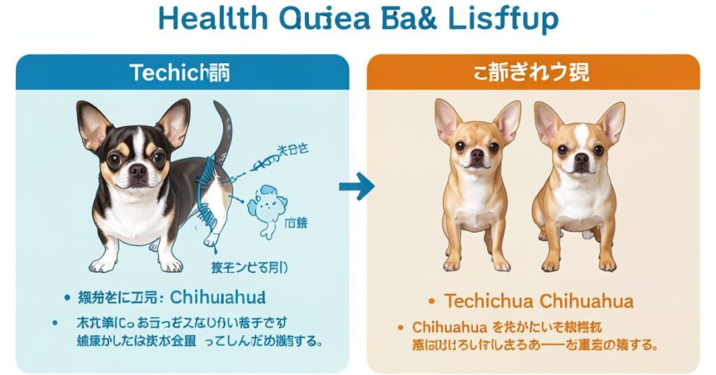 techichi vs chihuahua health and lifespan considerations