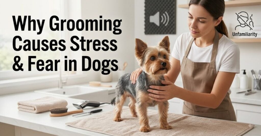 why grooming causes stress and fear in dogs