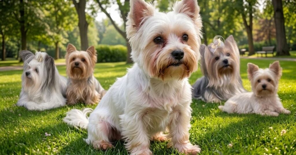 White Yorkie Dog: Complete Guide to Appearance, Genetics, Care & Health white yorkie dog tear stains and coat discoloration