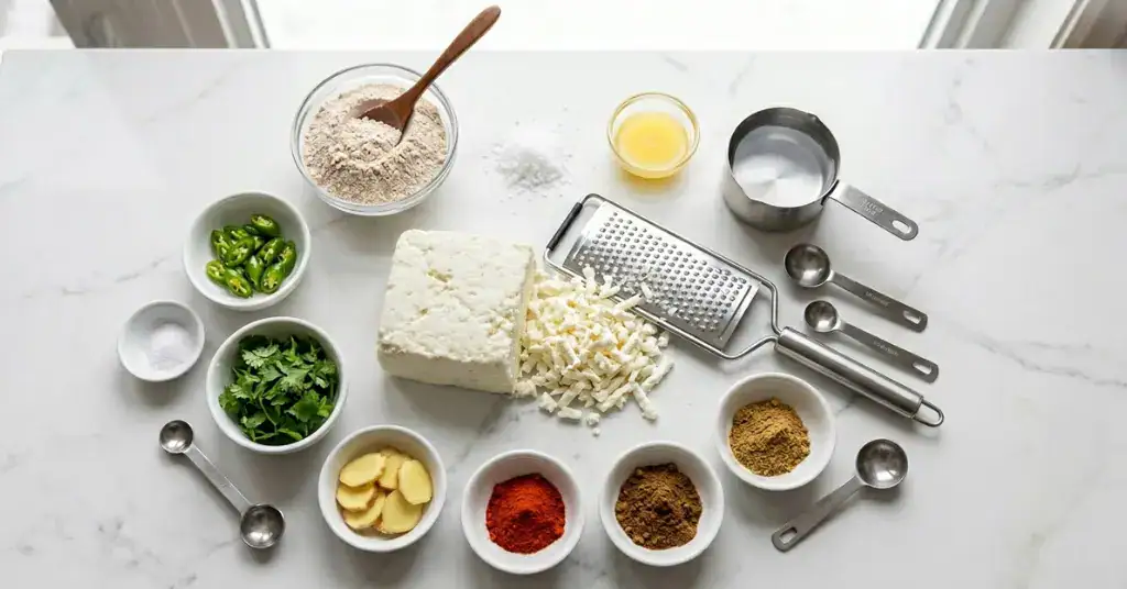 Ingredients-of-Paneer-Paratha-recipe