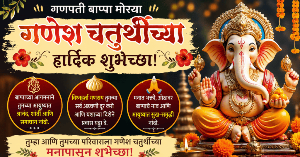 Heart Touching Ganesh Chaturthi Wishes in Marathi