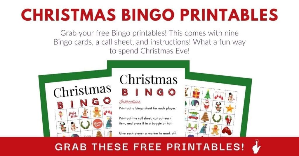 christmas bingo printables for kids