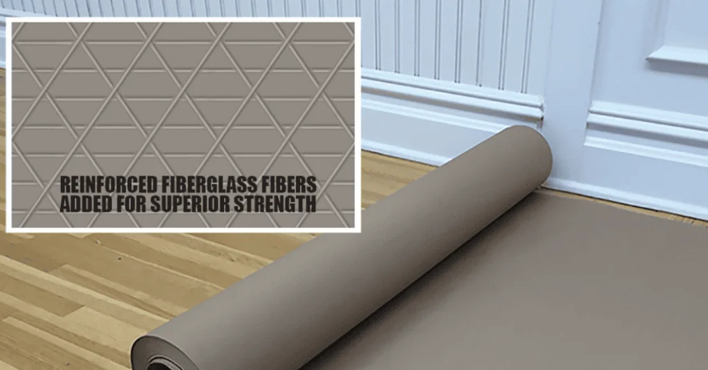 Roll of Reinforced Kraft Paper with a tear-resistant fiber-reinforced grid for heavy-duty use.