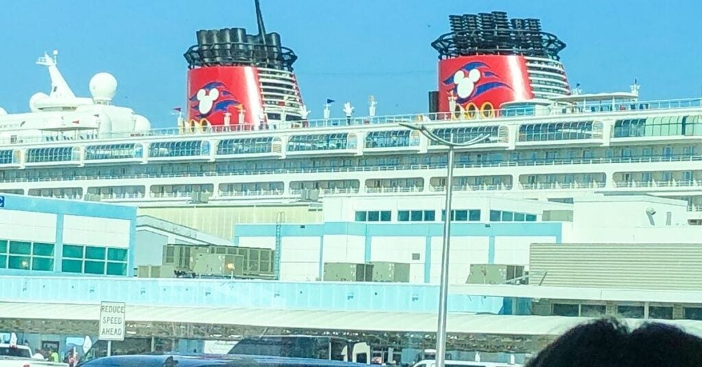 Disney Cruise ship at port